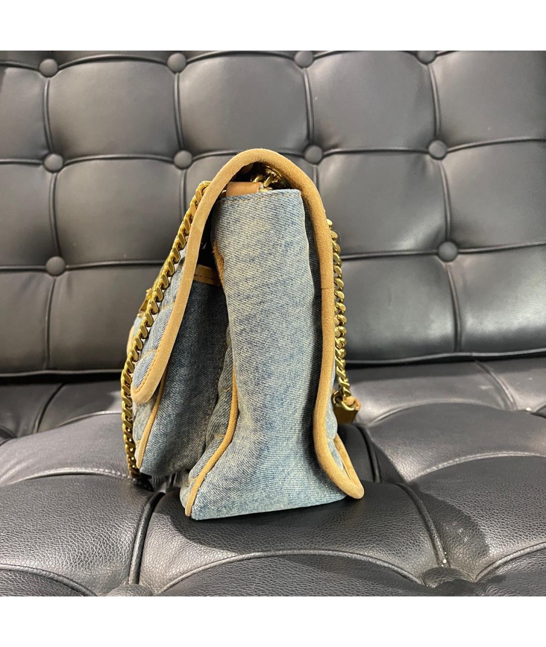 SAINT LAURENT Синяя деним сумка через плечо, фото 3