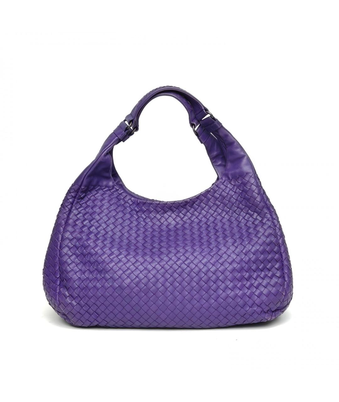 BOTTEGA VENETA Фиолетовая кожаная сумка через плечо, фото 4