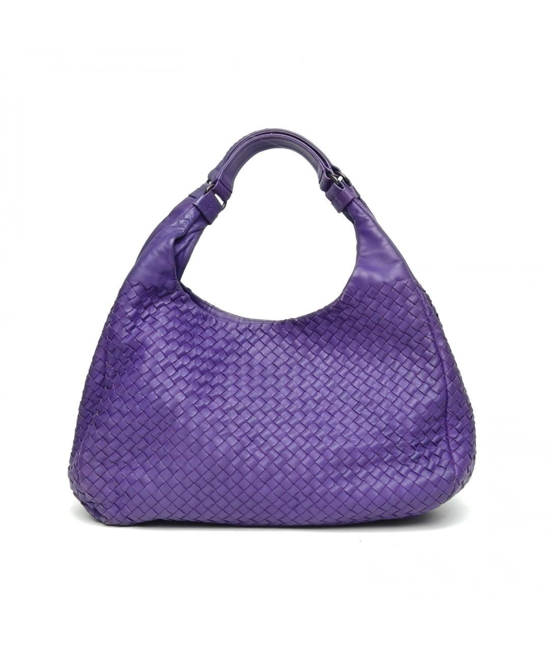 BOTTEGA VENETA Фиолетовая кожаная сумка через плечо, фото 2