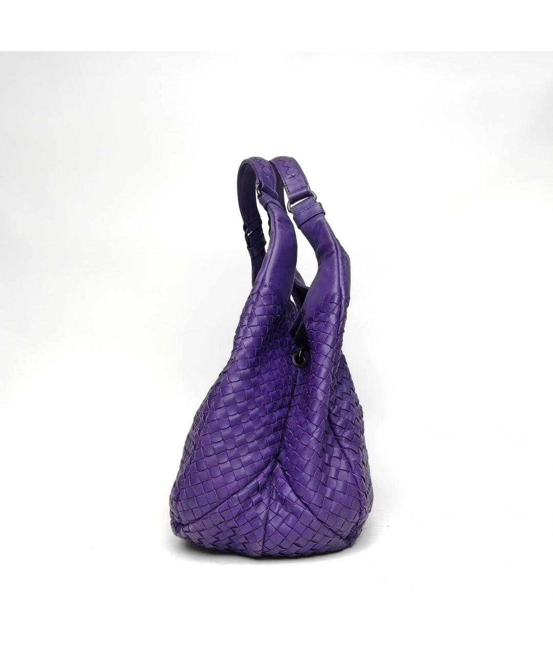 BOTTEGA VENETA Фиолетовая кожаная сумка через плечо, фото 5