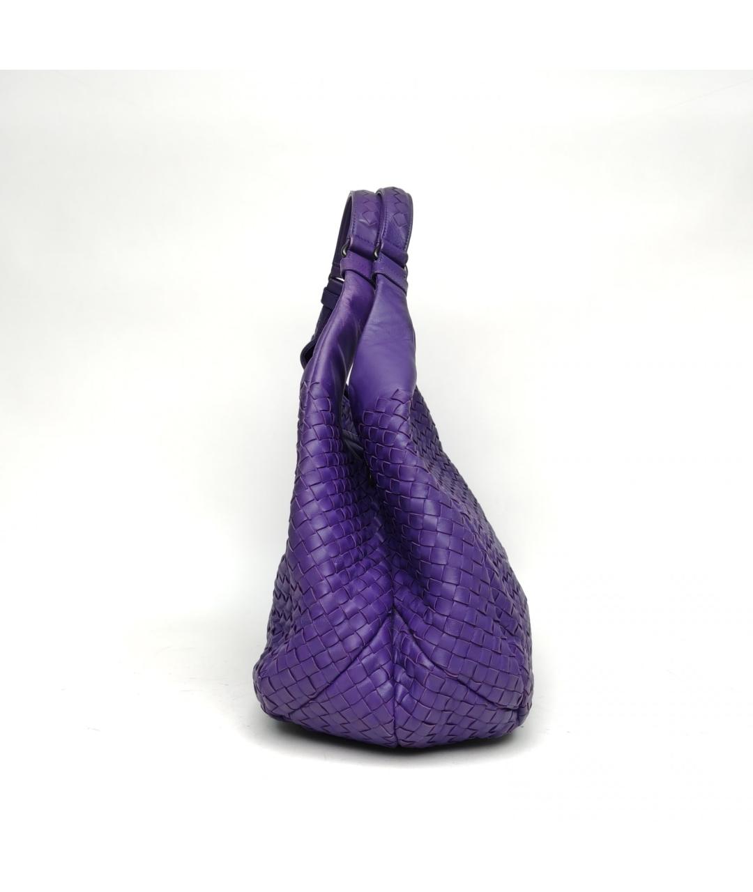 BOTTEGA VENETA Фиолетовая кожаная сумка через плечо, фото 3