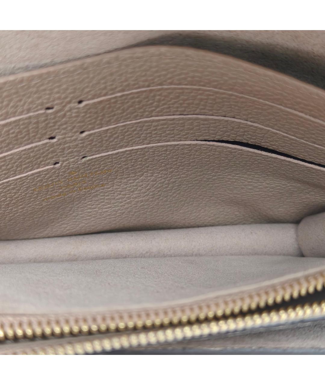LOUIS VUITTON Серая кожаная сумка через плечо, фото 7