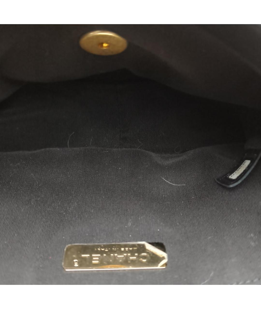 CHANEL Черная твидовая сумка через плечо, фото 8