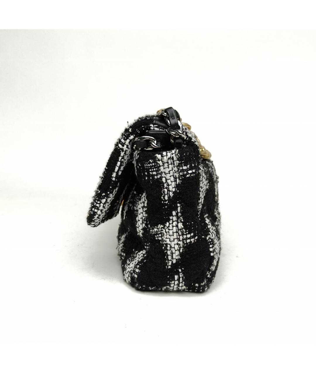 CHANEL Черная твидовая сумка через плечо, фото 3