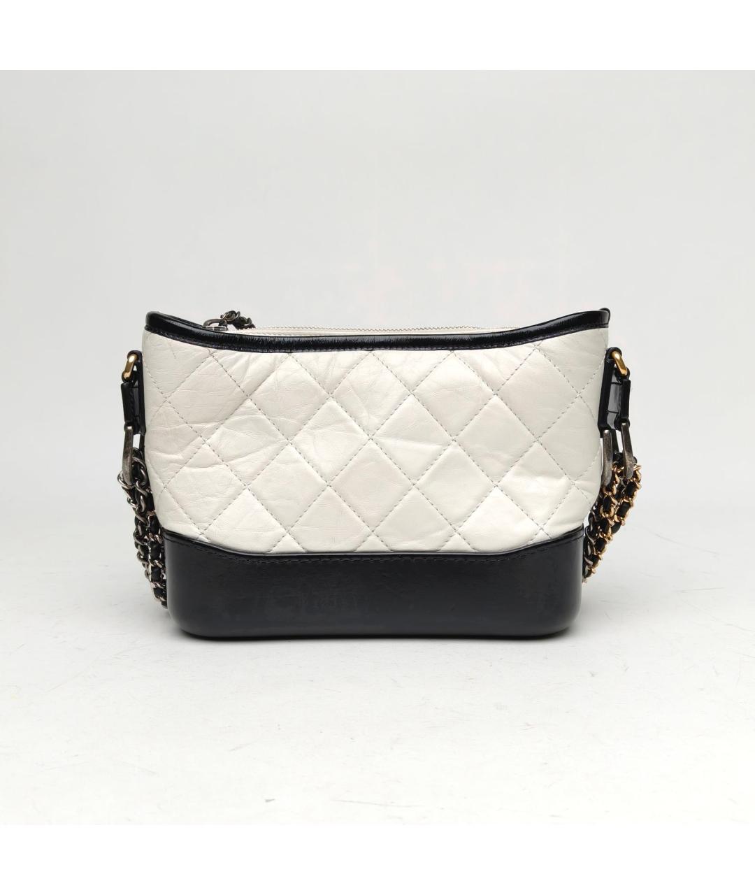 CHANEL Белая кожаная сумка через плечо, фото 4