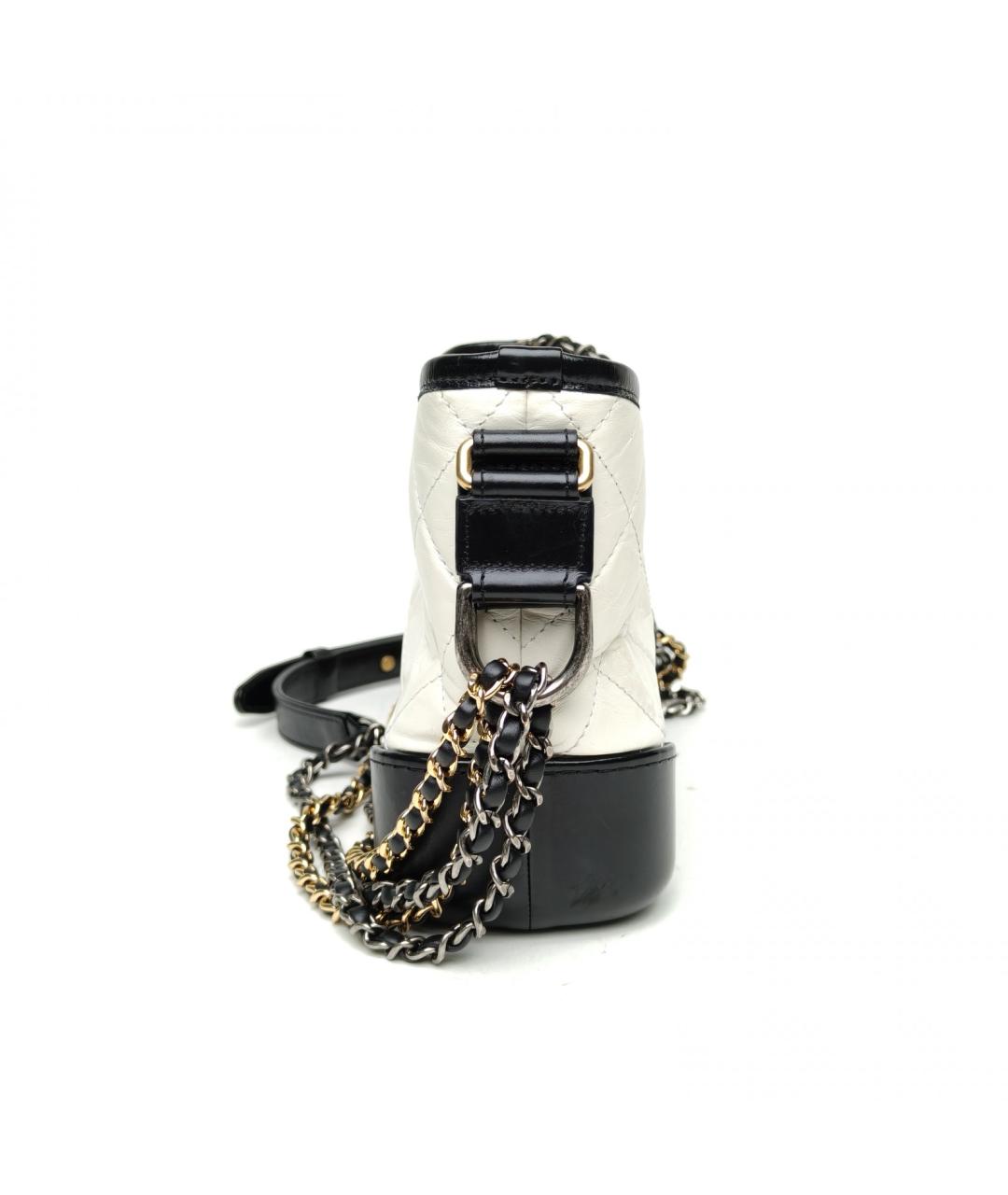 CHANEL Белая кожаная сумка через плечо, фото 5