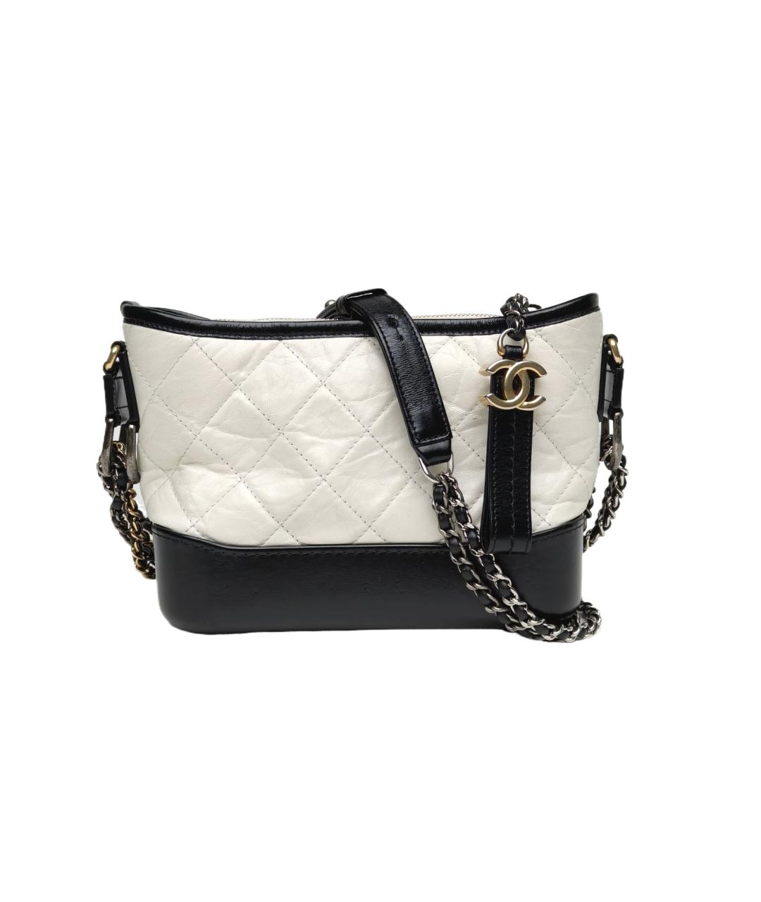CHANEL Белая кожаная сумка через плечо, фото 1