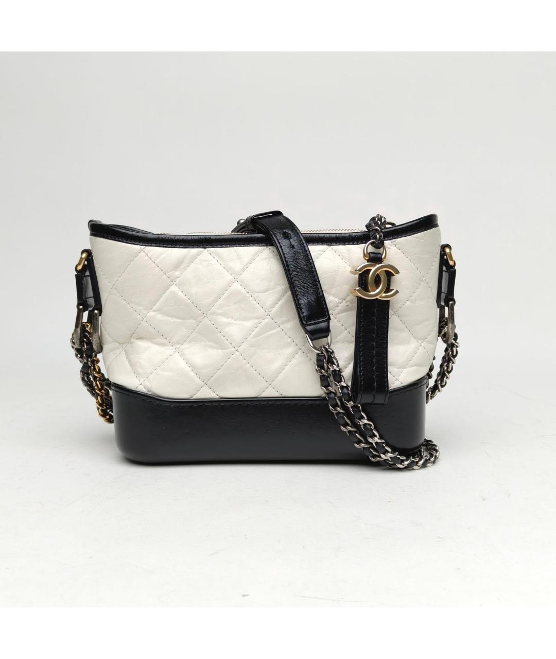 CHANEL Белая кожаная сумка через плечо, фото 2