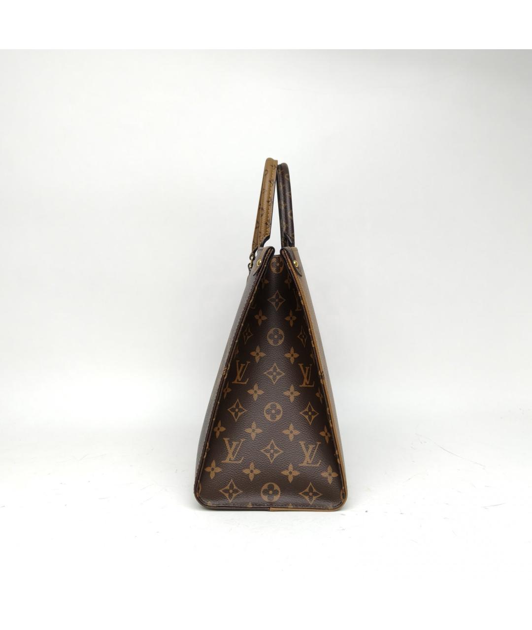 LOUIS VUITTON Коричневая сумка с короткими ручками, фото 3