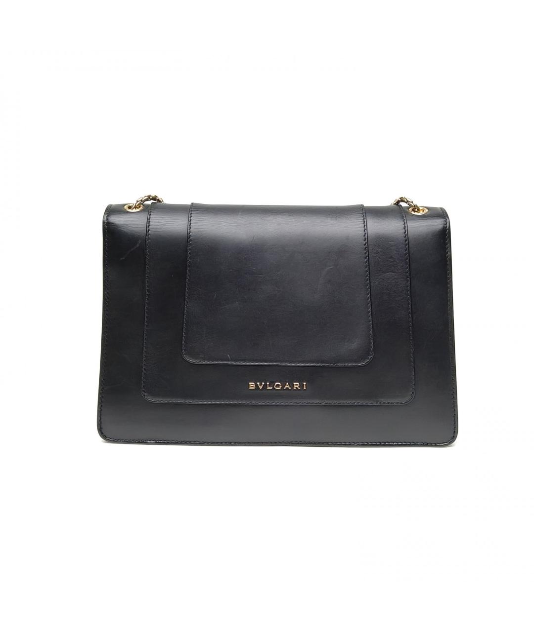 BVLGARI Черная кожаная сумка через плечо, фото 4