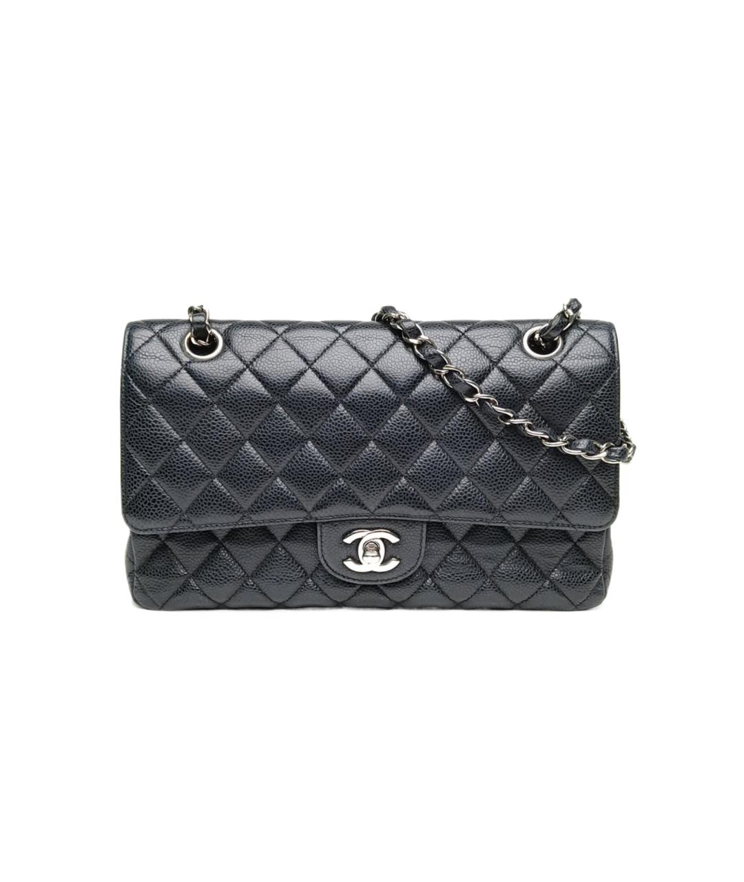 CHANEL Черная кожаная сумка через плечо, фото 10