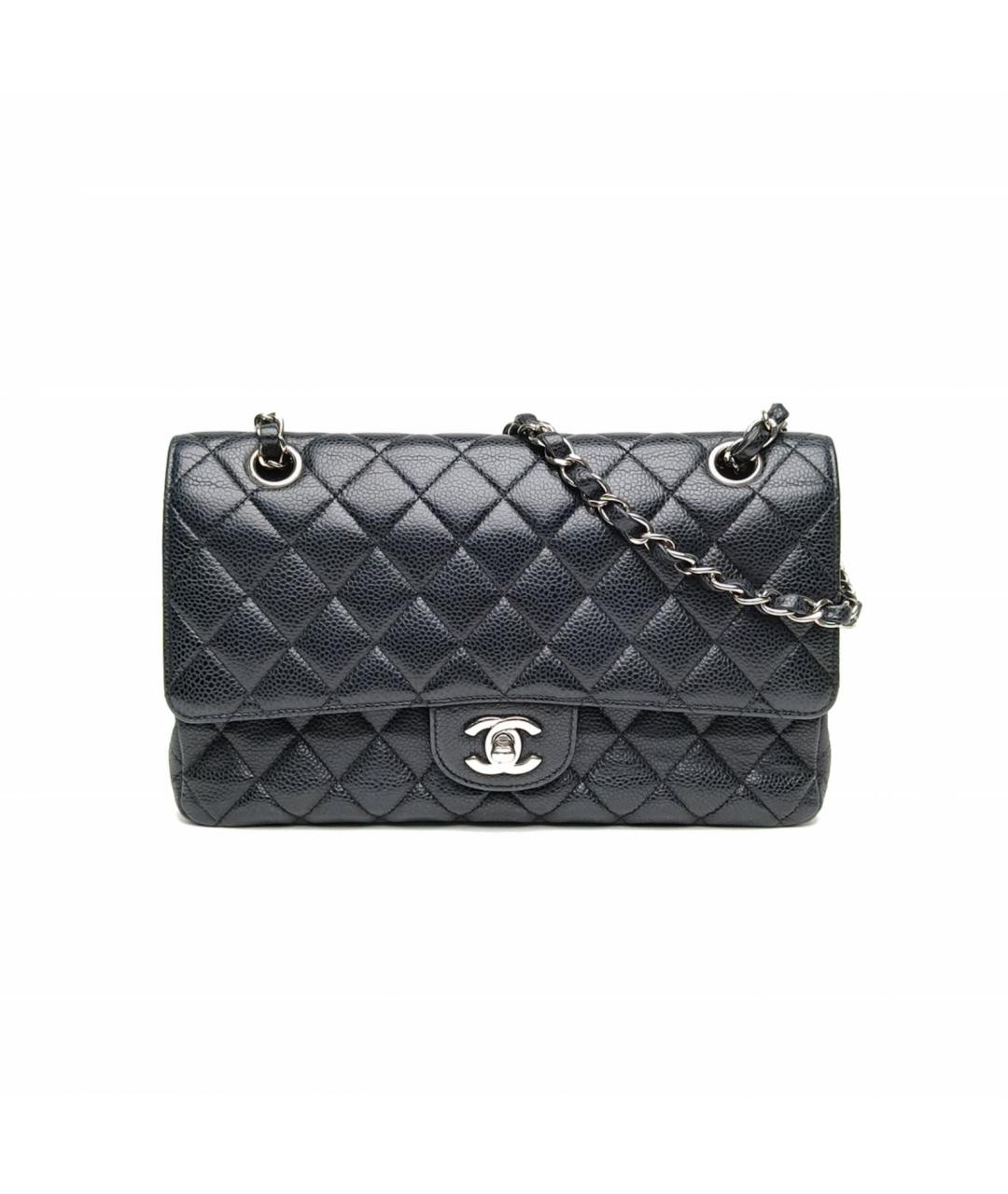 CHANEL Черная кожаная сумка через плечо, фото 2