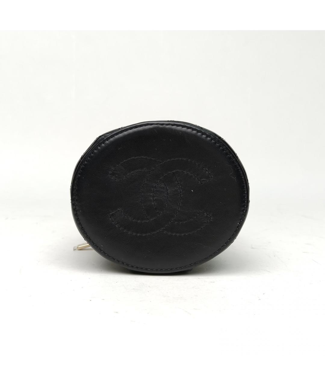 CHANEL Черная сумка с короткими ручками, фото 6