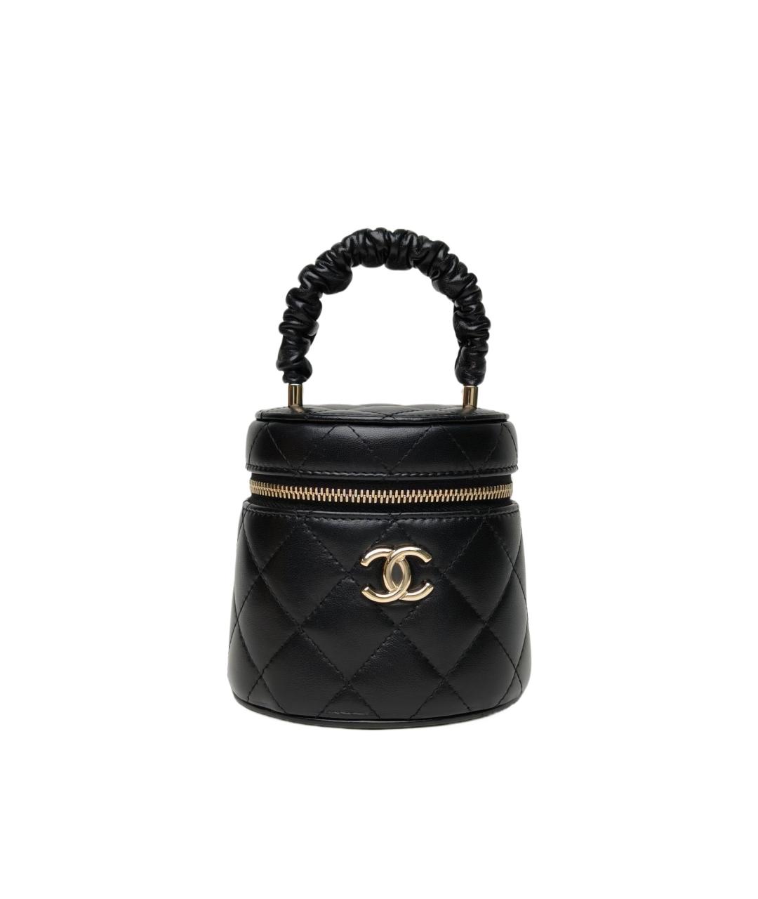 CHANEL Черная сумка с короткими ручками, фото 10