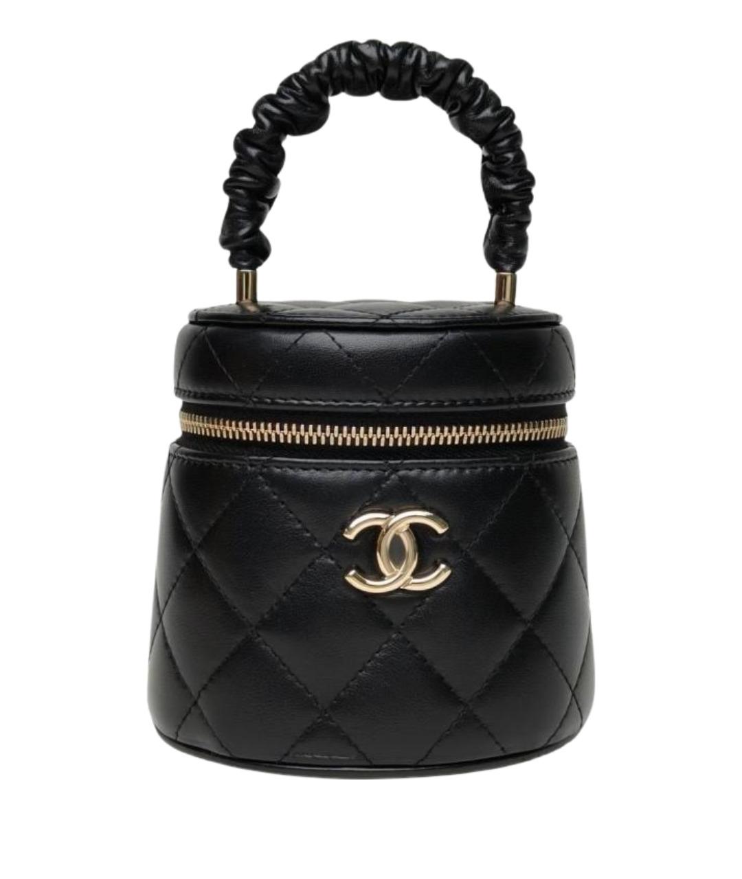 CHANEL Черная сумка с короткими ручками, фото 1