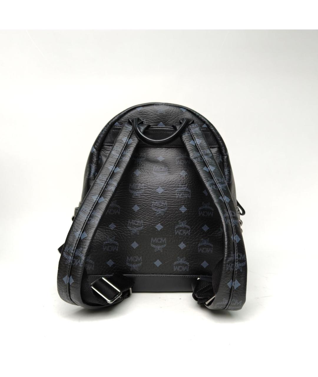 MCM Черный кожаный рюкзак, фото 4