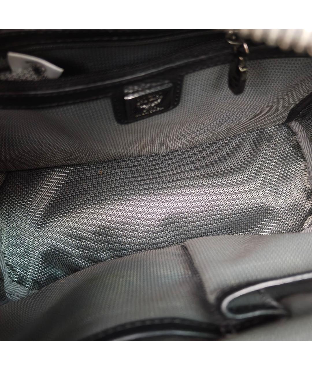 MCM Черный кожаный рюкзак, фото 7