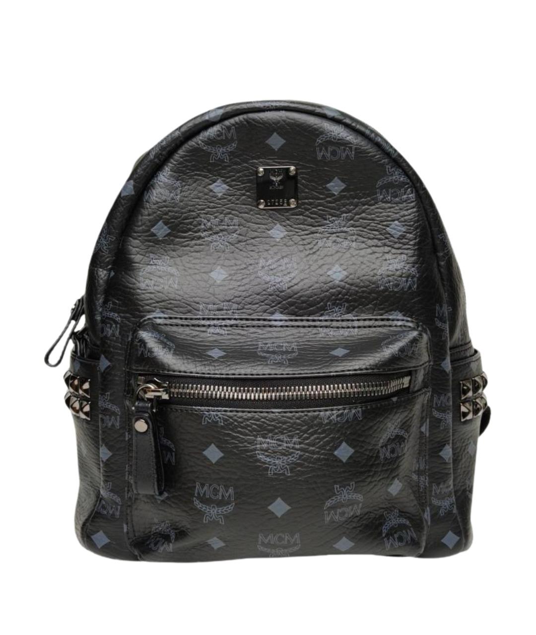 MCM Черный кожаный рюкзак, фото 1