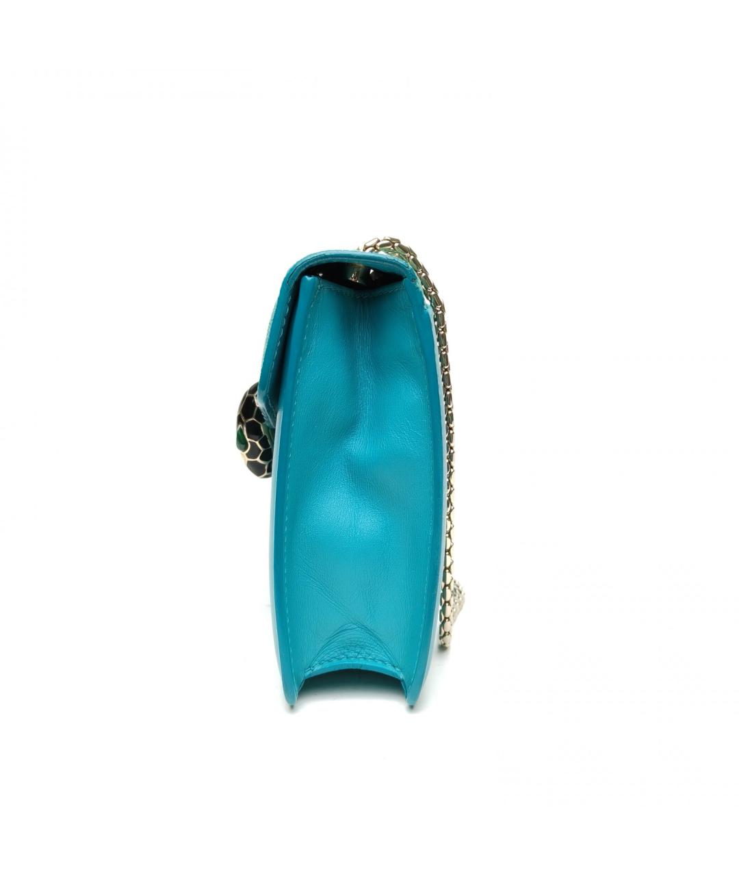 BVLGARI Зеленая кожаная сумка через плечо, фото 5