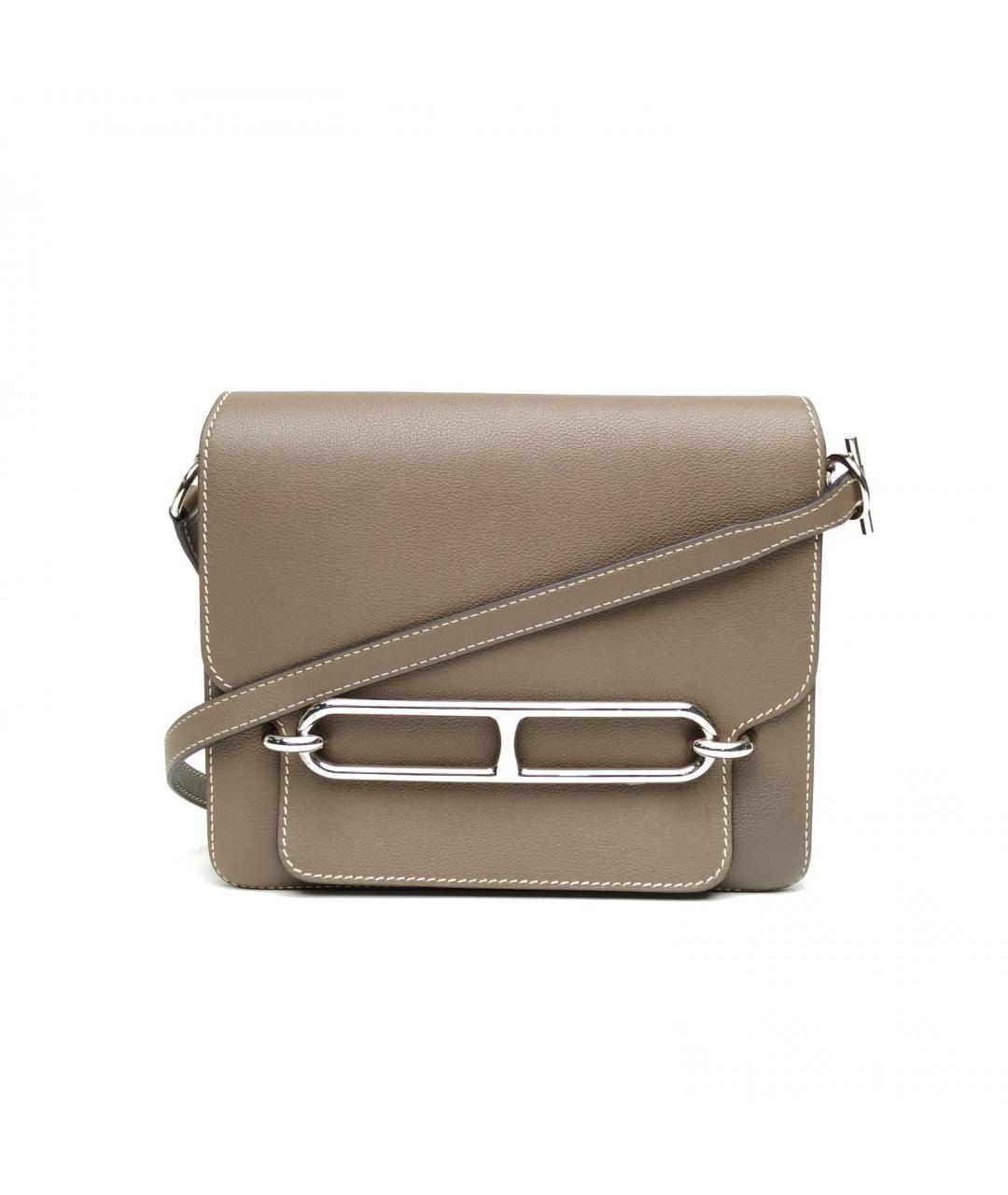 HERMES Бежевая сумка через плечо, фото 2