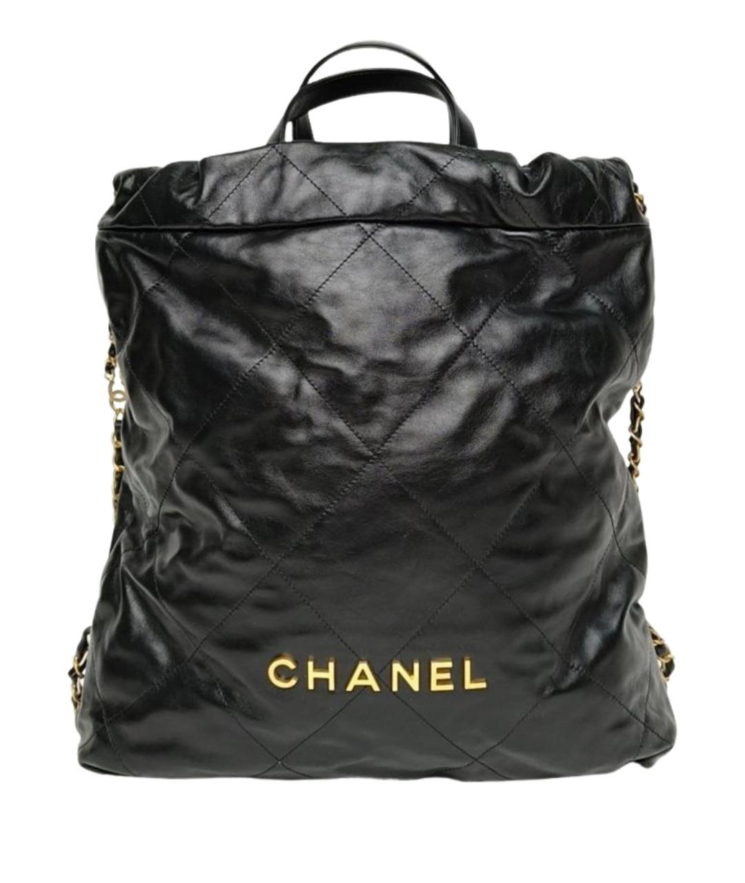 CHANEL Черный рюкзак, фото 1