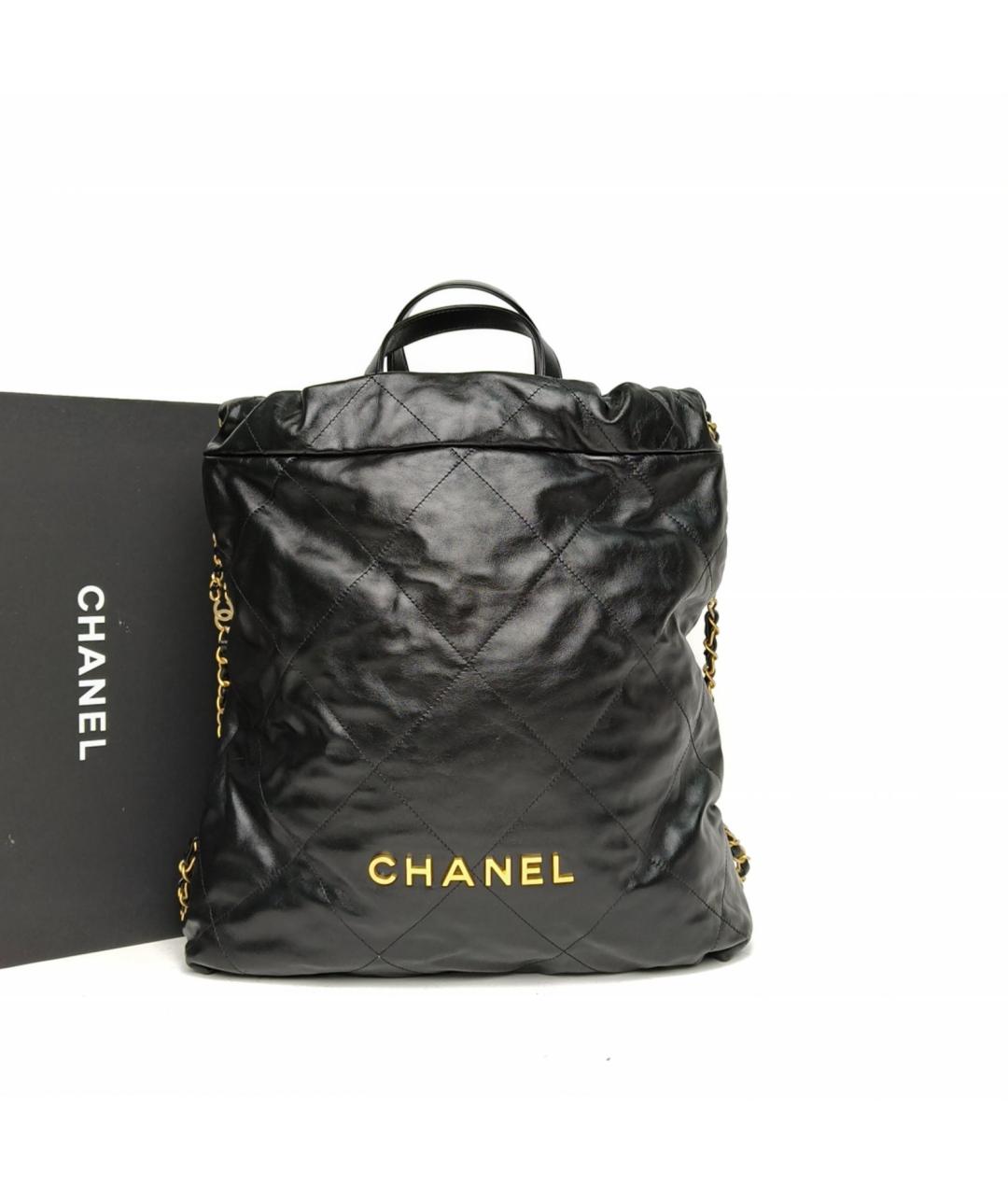 CHANEL Черный рюкзак, фото 9