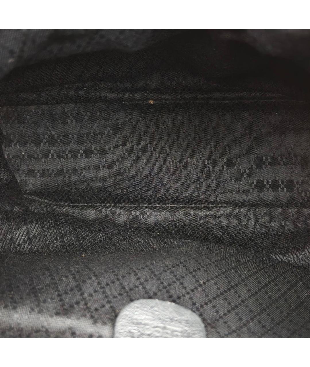 GUCCI Черный кожаный рюкзак, фото 7