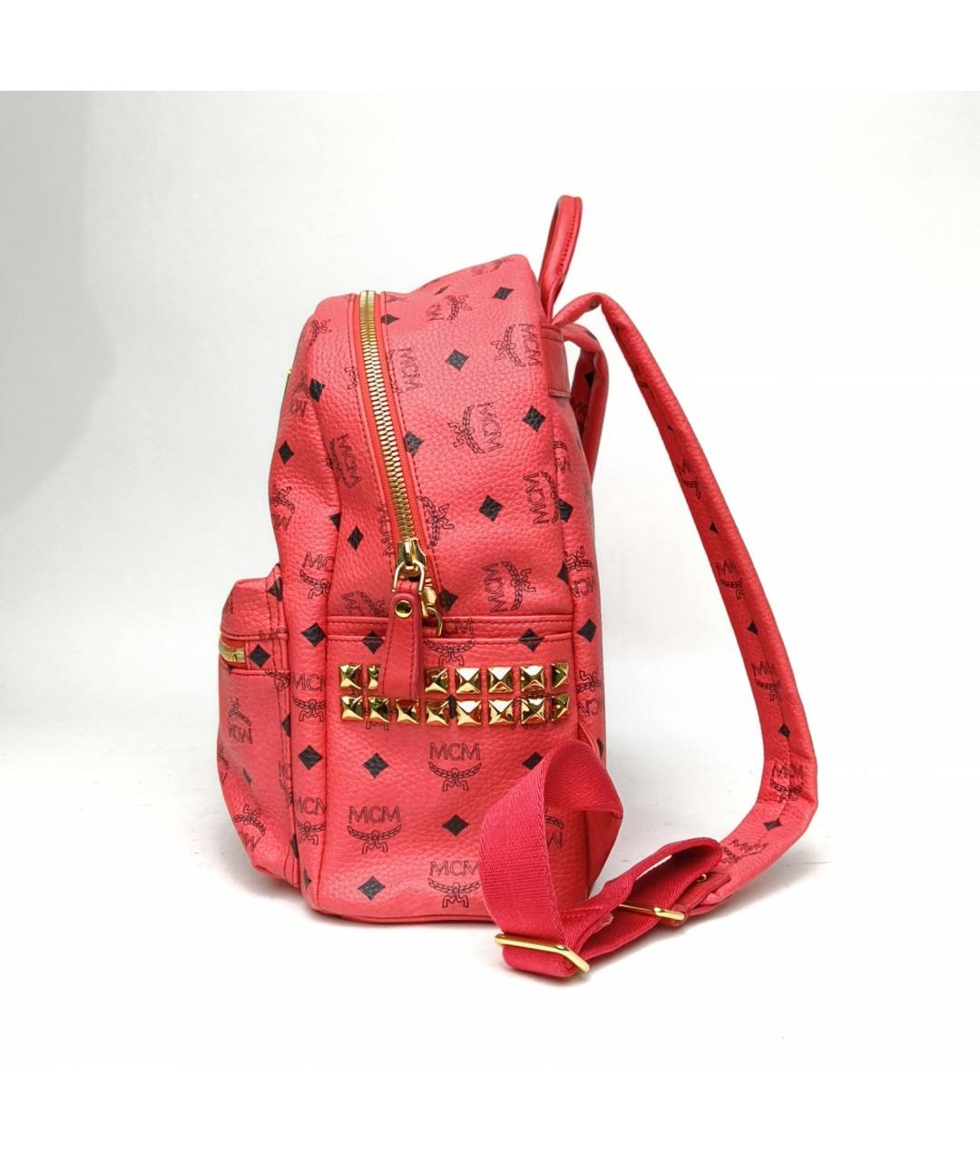 MCM Красный рюкзак, фото 3