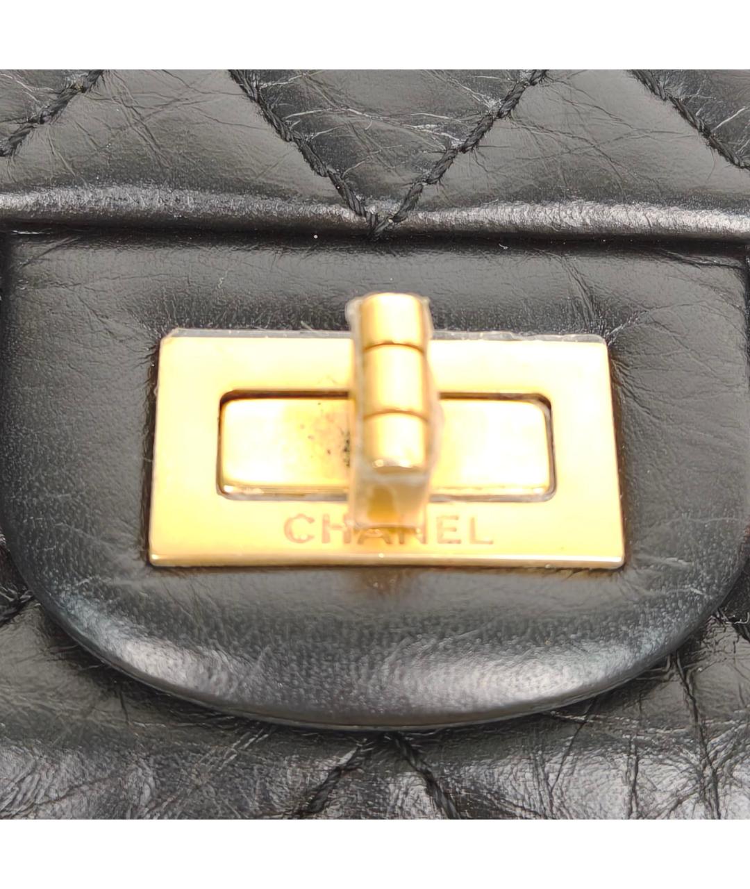 CHANEL Черная кожаная сумка через плечо, фото 7