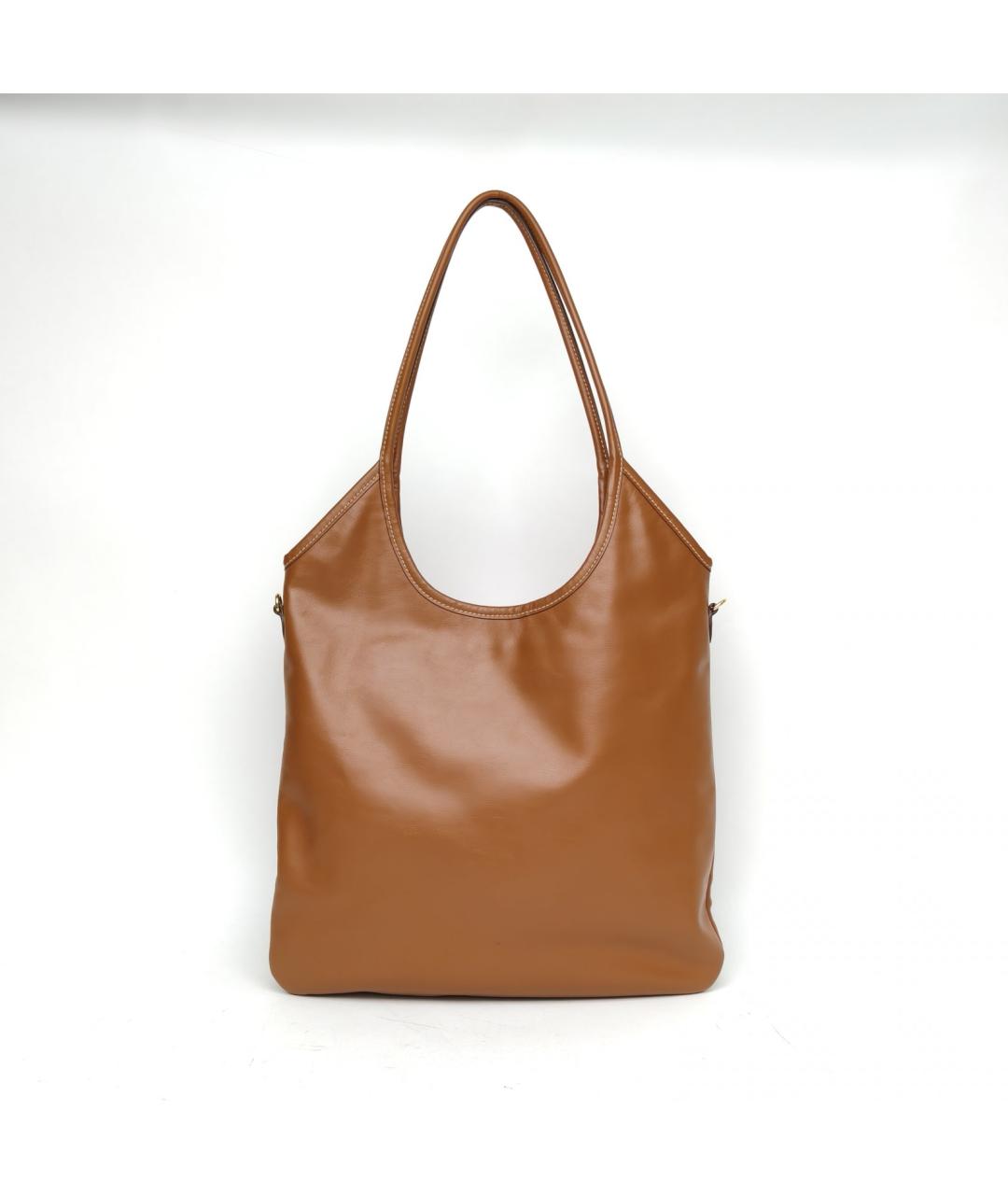 MIU MIU Коричневая кожаная сумка через плечо, фото 4