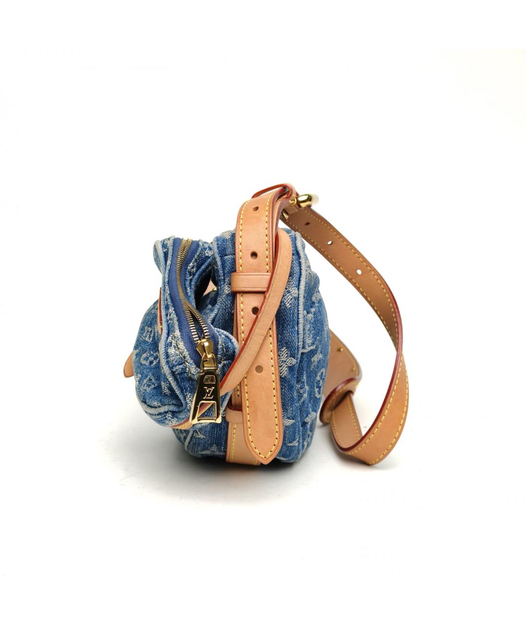 LOUIS VUITTON Синяя деним сумка через плечо, фото 3