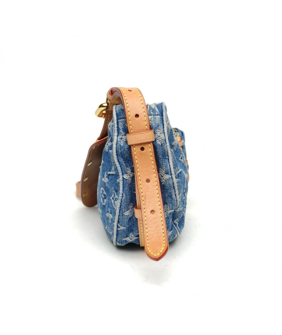 LOUIS VUITTON Синяя деним сумка через плечо, фото 5