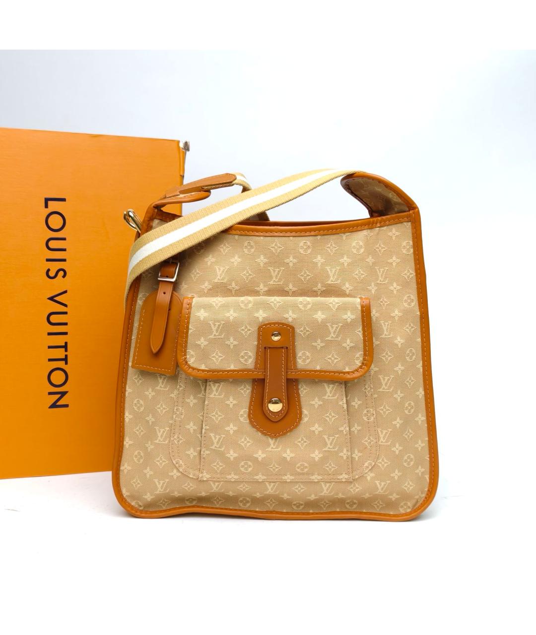 LOUIS VUITTON Коричневая сумка через плечо, фото 7