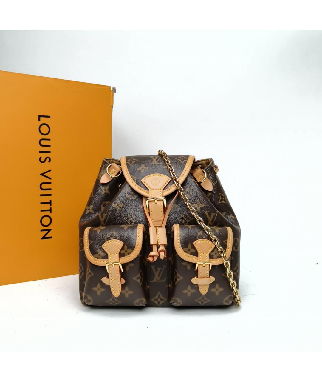 LOUIS VUITTON Коричневый рюкзак, фото 8