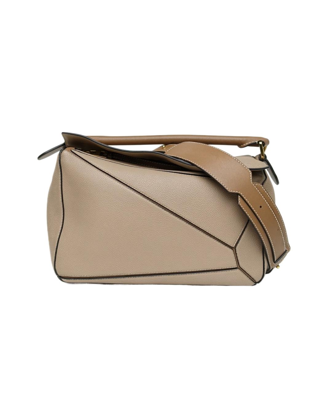 LOEWE Серая кожаная сумка через плечо, фото 10