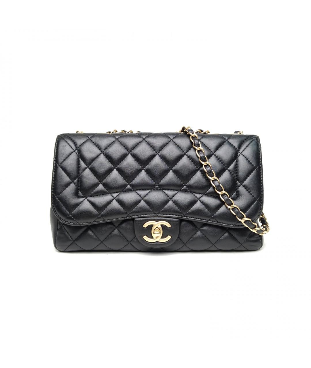 CHANEL Черная кожаная сумка через плечо, фото 2