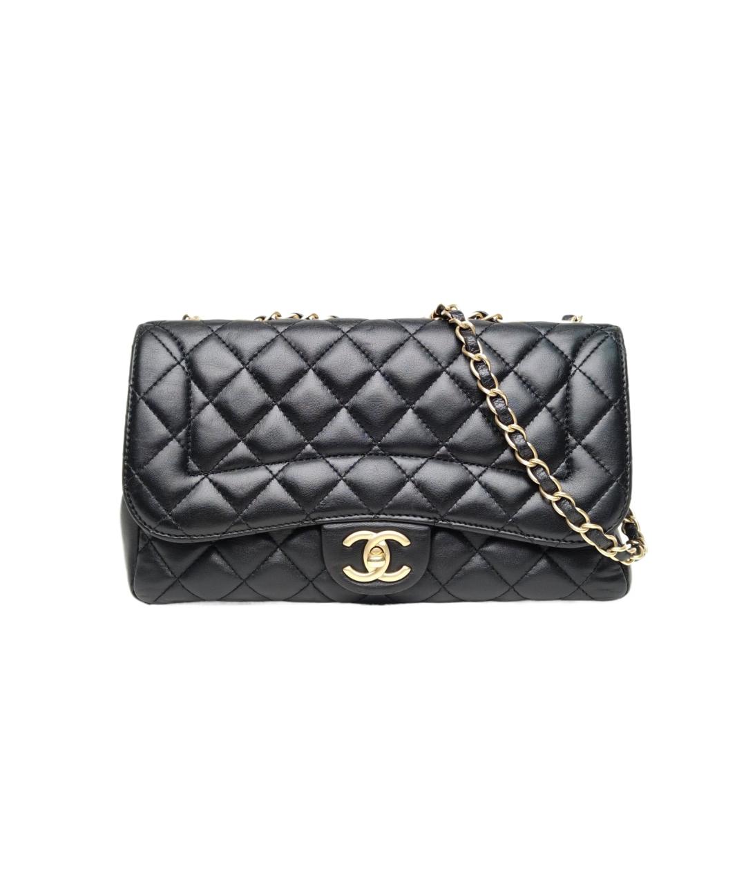 CHANEL Черная кожаная сумка через плечо, фото 9