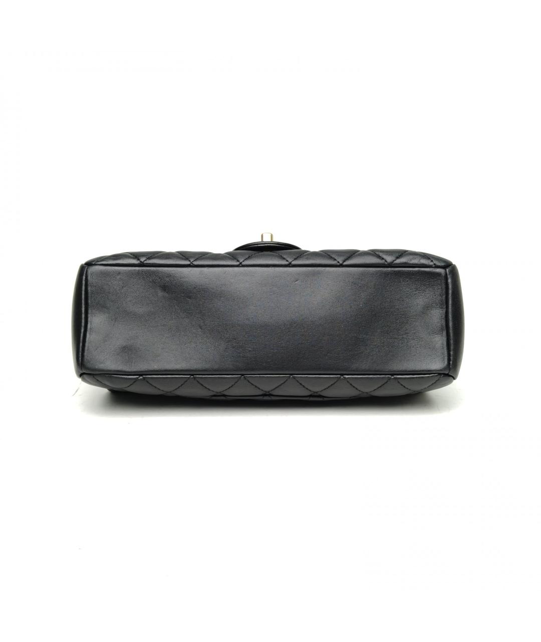 CHANEL Черная кожаная сумка через плечо, фото 6