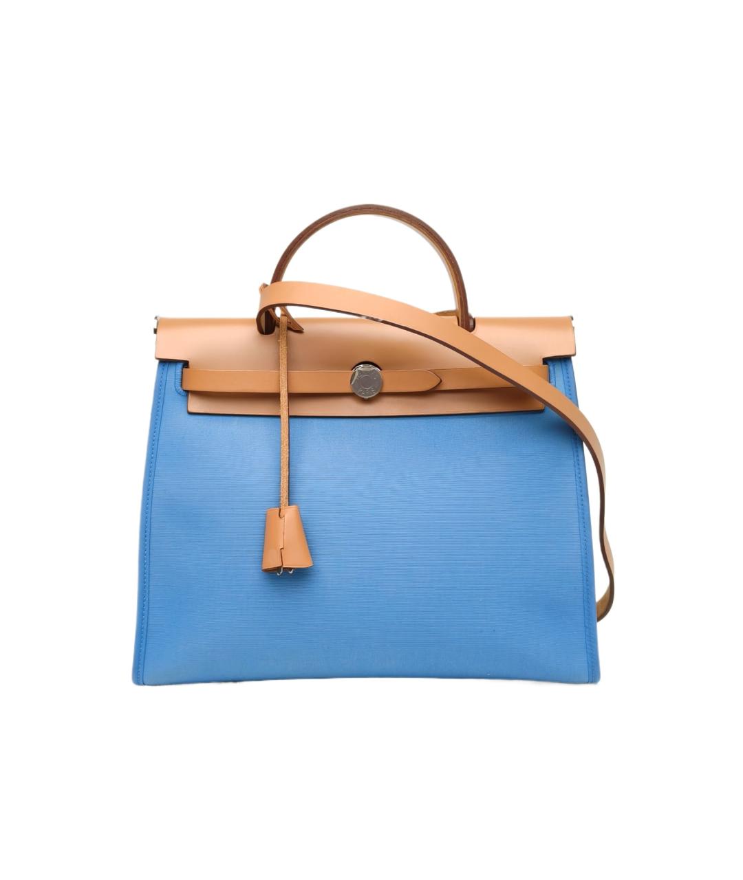 HERMES Голубая сумка через плечо, фото 10