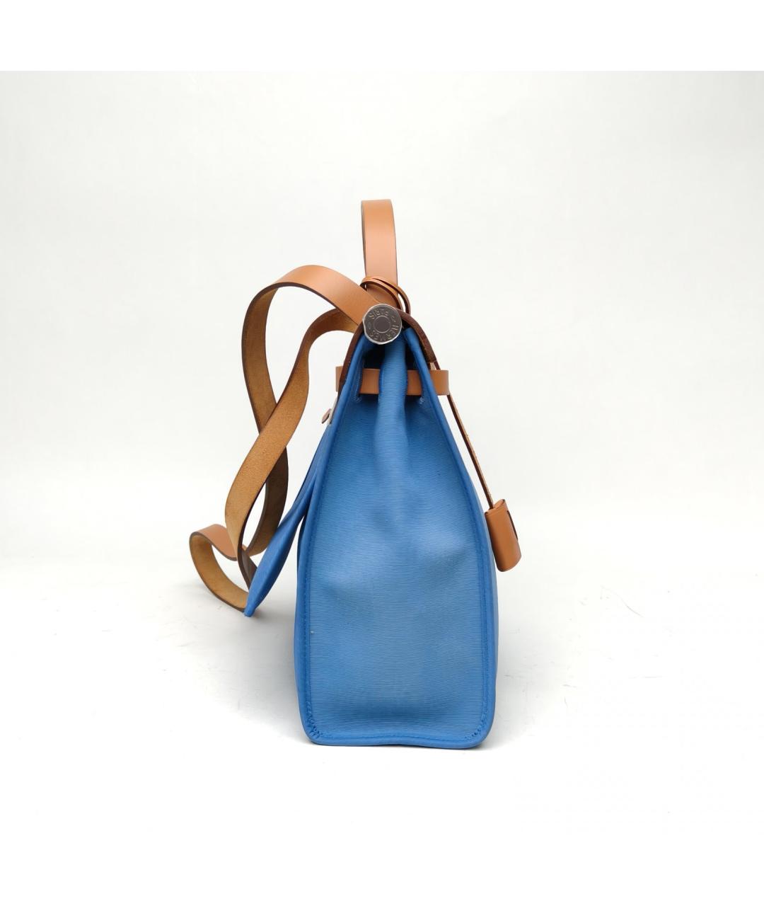 HERMES Голубая сумка через плечо, фото 3