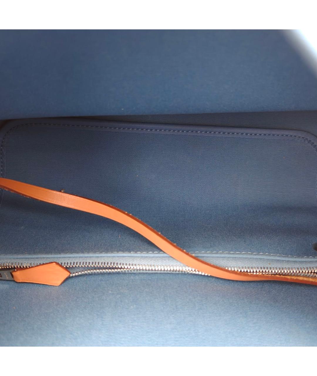HERMES Голубая сумка через плечо, фото 8