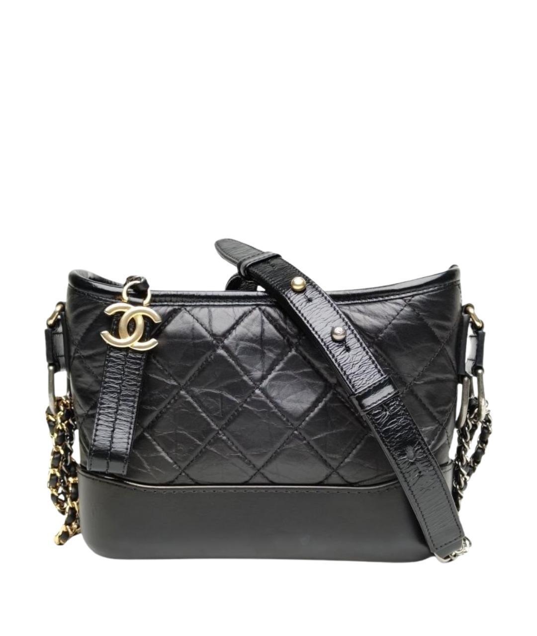CHANEL Черная кожаная сумка через плечо, фото 1