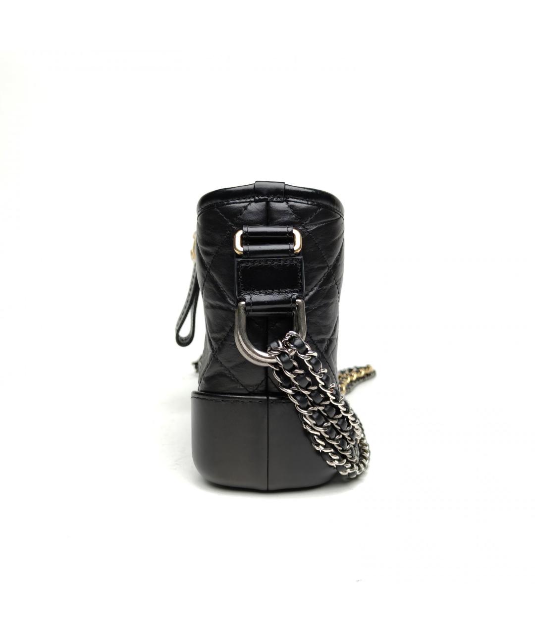 CHANEL Черная кожаная сумка через плечо, фото 3