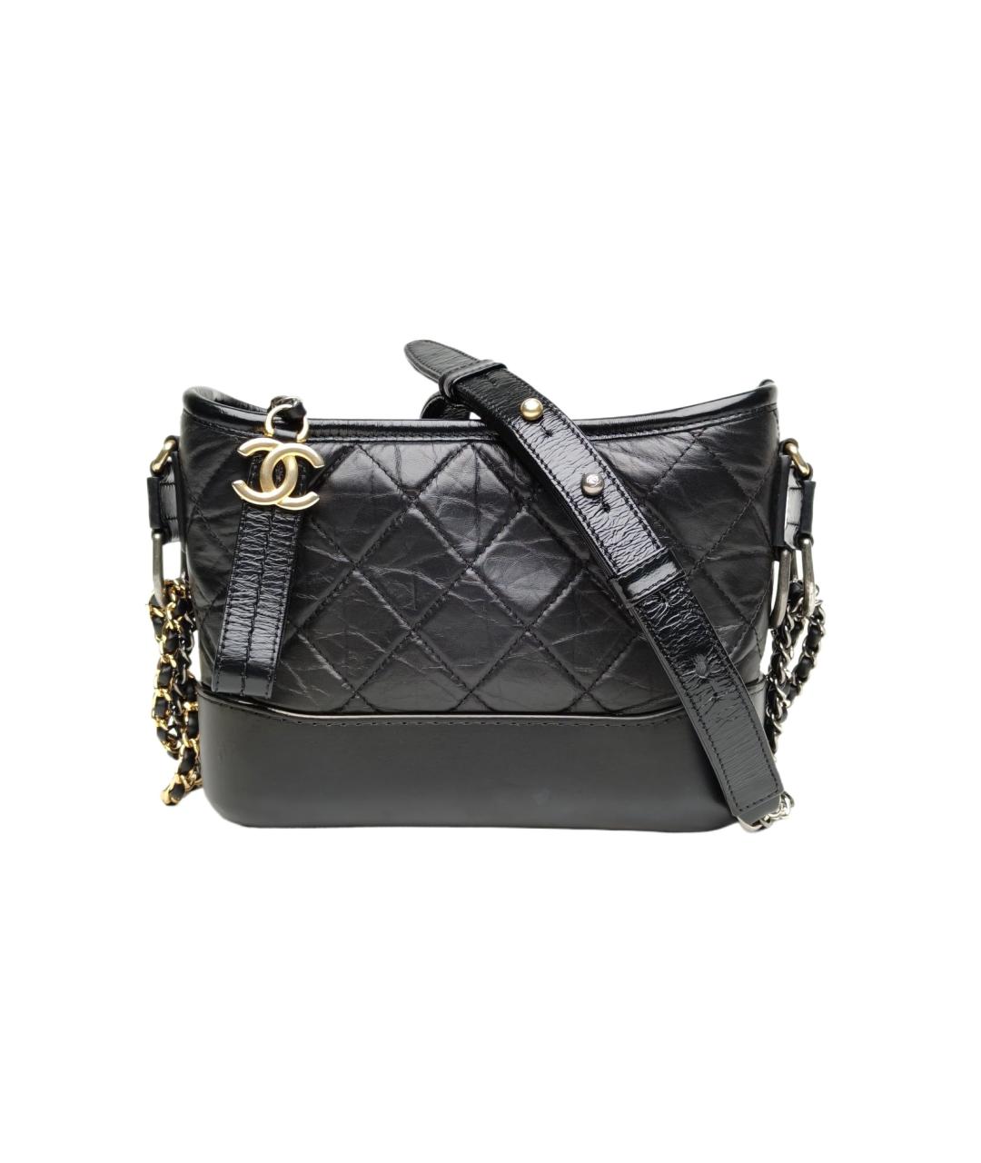 CHANEL Черная кожаная сумка через плечо, фото 10