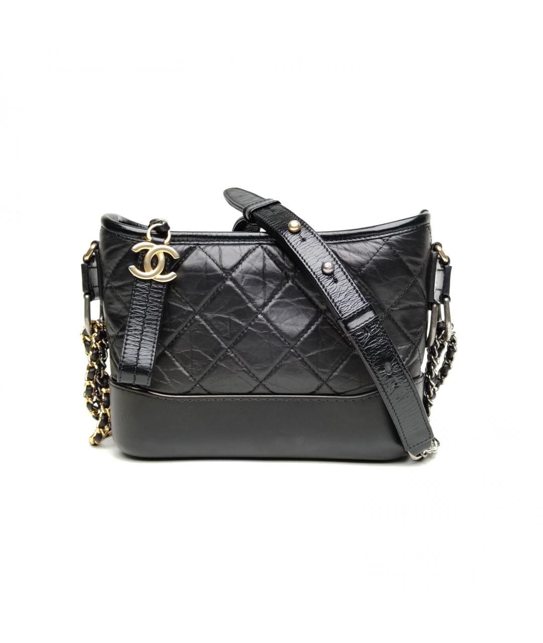 CHANEL Черная кожаная сумка через плечо, фото 2