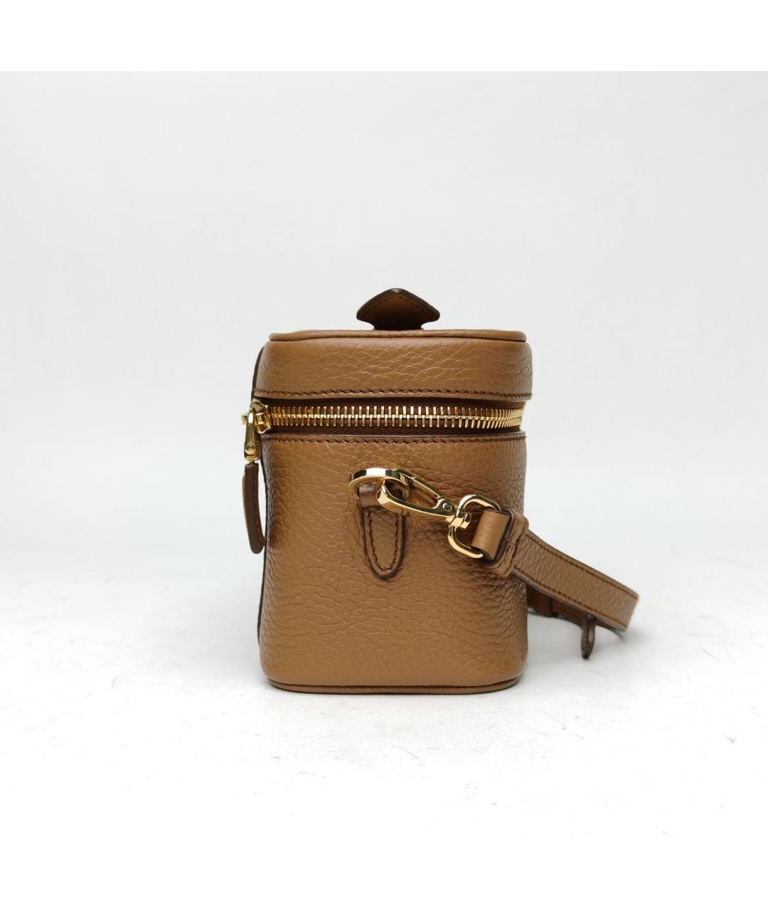 PRADA Коричневая кожаная сумка через плечо, фото 3