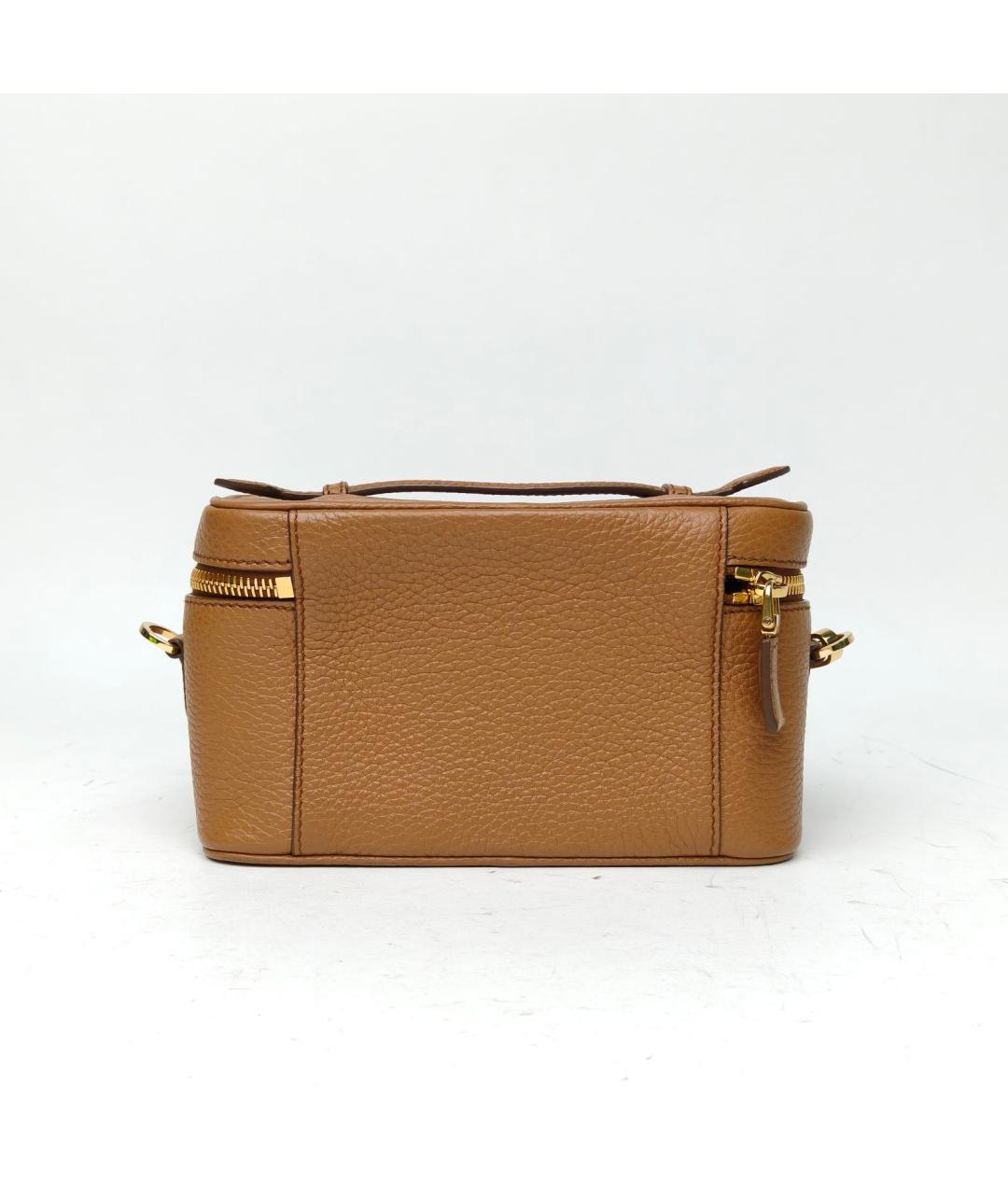 PRADA Коричневая кожаная сумка через плечо, фото 4