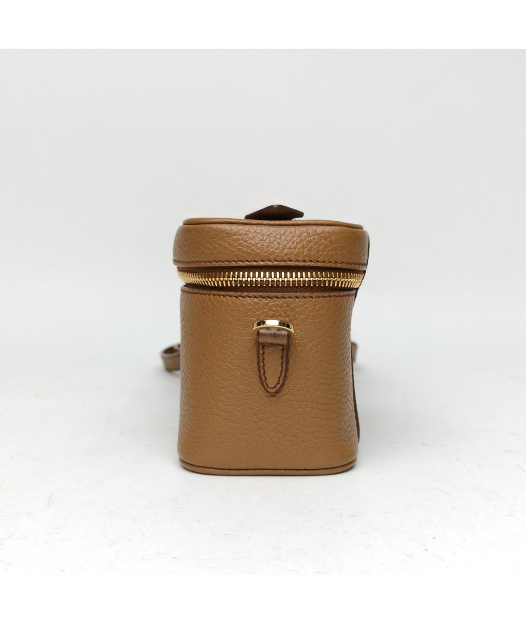 PRADA Коричневая кожаная сумка через плечо, фото 5