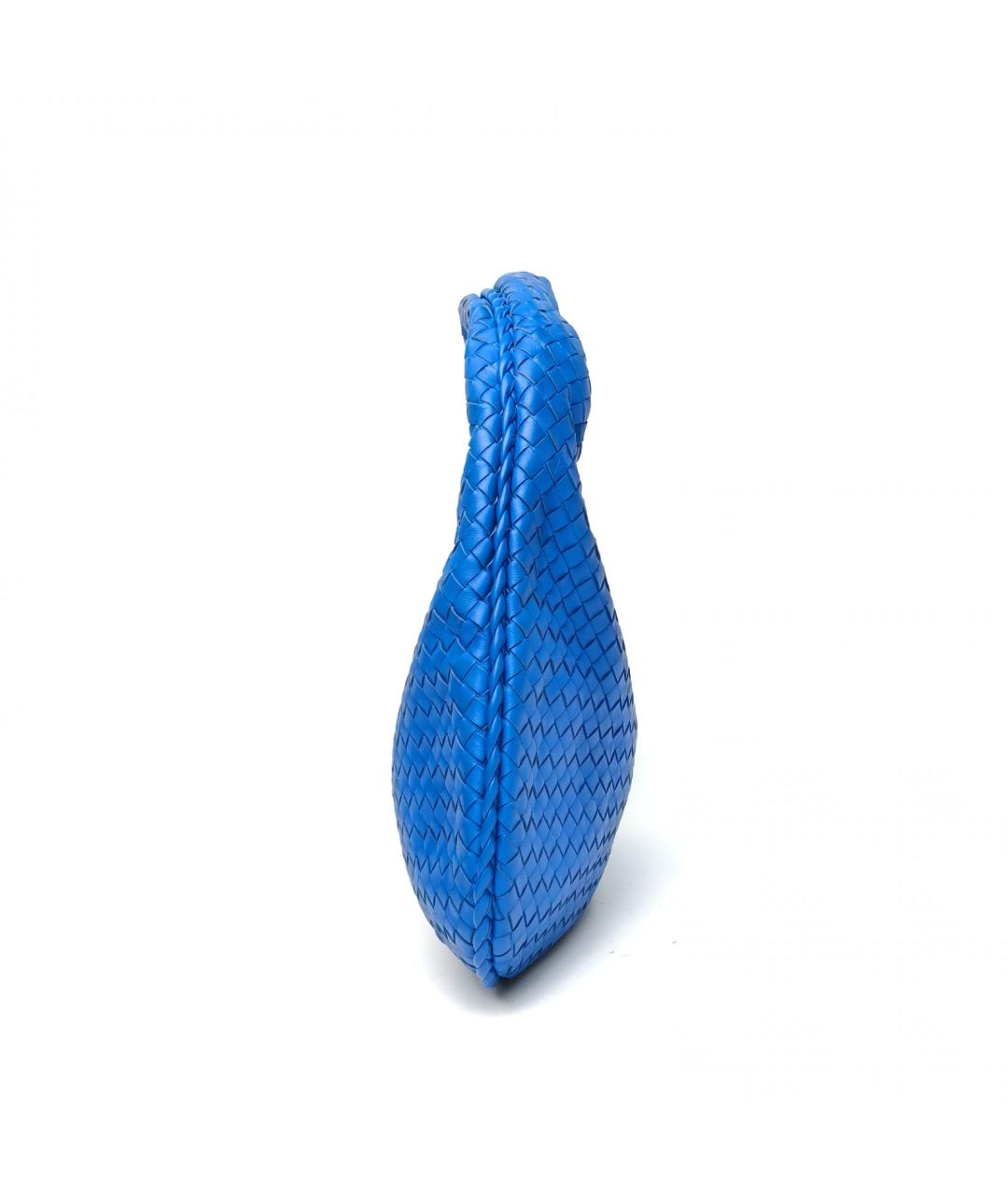 BOTTEGA VENETA Синяя кожаная сумка через плечо, фото 3