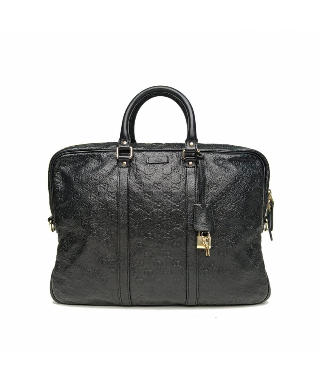 GUCCI Черная кожаная сумка через плечо, фото 2